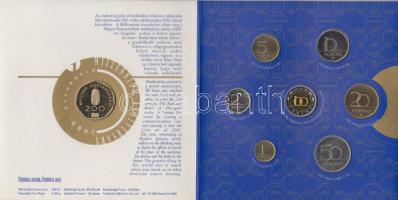 2000. "Magyarország Pénzérméi" 1Ft-100Ft 7klf db + 200Ft "Millenium", szettben T:PP