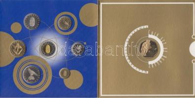 2000. "Magyarország Pénzérméi" 1Ft-100Ft 7klf db + 200Ft "Millenium", szettben T...