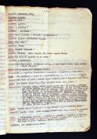 cca 1920 Zilahy Lajos: A házasságszédelgő c. darabjának gépelt szövegkönyve