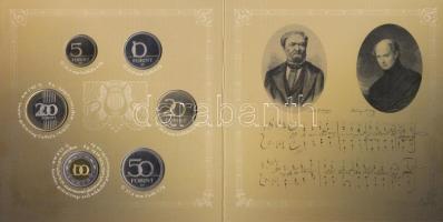 2010. 5Ft-200Ft 6klf db "Himnusz - Erkel / Kölcsey" dísztokos szett T:PP