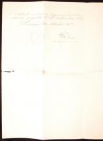 1900 Díszes k.u.k. hadapródi kinevezés b. Fejérváry Géza honvédelmi miniszter aláírásával. / Decorat...