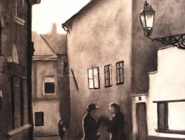 Németh Krisztina (1994-): Terefere. Szén, papír, jelzett, 69×50 cm