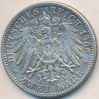 Német Államok / Baden 1906. 2M Ag "Aranylakodalom" T:2 German States / Baden 1906. 2 Mark Ag "Golden Wedding Anniversary" C:XF Kraue KM# 276