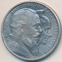 Német Államok / Baden 1906. 2M Ag "Aranylakodalom" T:2
German States / Baden 1906. 2 Mark ...