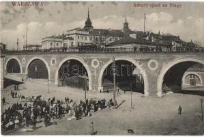 Warsaw, Warszawa; arcade-exit Prague, market (fa)