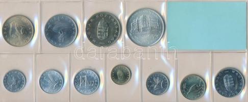 1993. 10f-200Ft 11db klf, forgalmi sor, közte 200ft Ag "MNB" T:1