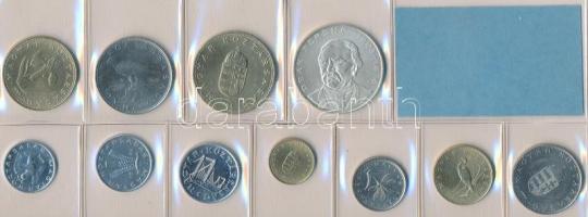 1994. 10f-200Ft 11db klf, forgalmi sor, közte 200ft Ag "Deák" T:1