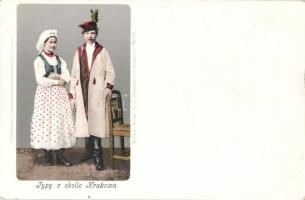 Polish folklore, couple, Kraków
