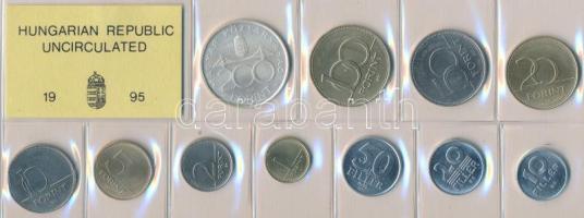 1995. 10f-200Ft 11db klf, forgalmi sor, közte 200ft Ag "Deák" T:1