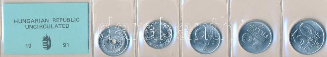 1991. 2f-50f 5klf db forgalmi sor fóliában T:1