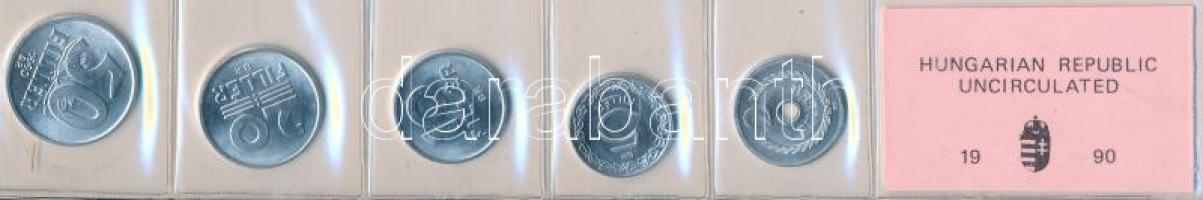 1990. 2f-50f 5klf db forgalmi sor fóliában T:1