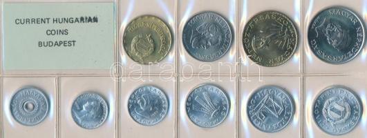 1989. 2f-20Ft 10db klf érmés forgalmi sor fóliatokban T:1