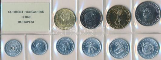 1986. 2f-20Ft 10db klf érmés forgalmi sor fóliatokban T:1