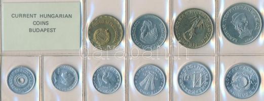 1984. 2f-20Ft 10db klf érmés forgalmi sor fóliatokban T:1