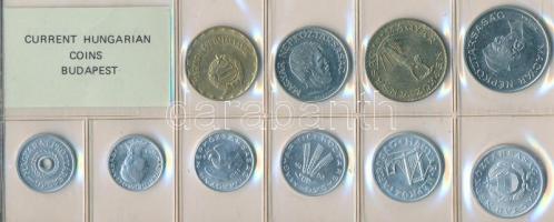 1983. 2f-20Ft 10db klf érmés forgalmi sor fóliatokban T:1