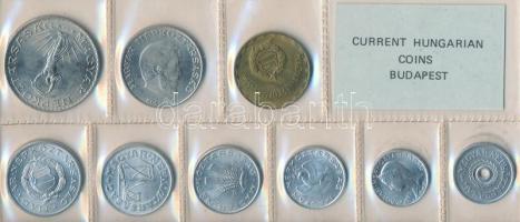 1980. 2f-10Ft 9db klf érmés forgalmi sor fóliatokban T:1