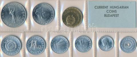 1977. 2f-10Ft 9db klf érmés forgalmi sor fóliatokban T:1