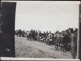 1914 Lovas front vasút Batajnica és Zimony között / 1914 Military field horse railroad between Semlin and Batajnica 12x9 cm