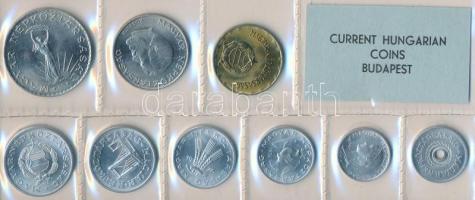 1976. 2f-10Ft 9db klf érmés forgalmi sor fóliatokban T:1