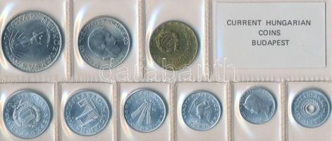 1974. 2f-10Ft 9db klf érmés forgalmi sor fóliatokban T:1