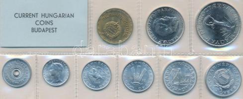 1973. 2f-10Ft 9db klf érmés forgalmi sor fóliatokban T:1