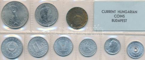 1971. 2f-10Ft 9db klf érmés forgalmi sor fóliatokban T:1