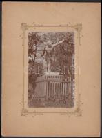 cca 1890 Bécs / Vienna XVII. Dornbacher Park 16x11 cm