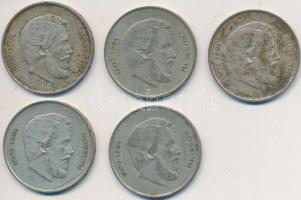1947. 5Ft Ag "Kossuth" (5x) T:2-