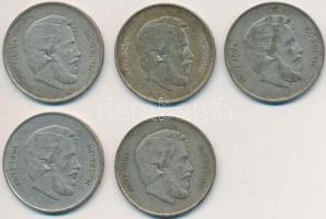 1947. 5Ft Ag "Kossuth" (5x) T:2-
