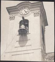 cca 1910 Szentendre, harangtorony, hátoldalon feliratozva, 15x17 cm