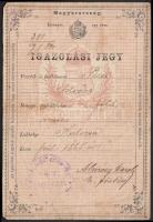 1890 Igazolási jegy / ID