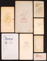 cca 1860-1900 12 db érdekes keményhátú fotó klf fényképészek műterméből