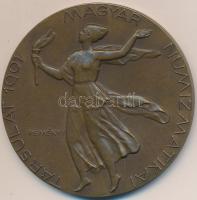 Reményi József (1887-1977) 1961. "Magyar Numizmatikai Társulat 1901 / Magyar Régészeti, Művészettörténeti és Éremtani Társulat - Éremtani Szakosztály" bronz emlékérem (60mm) T:2