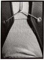 cca 1980 Lajos Tamás: Divat, vintage fotóművészeti alkotás feliratozva, 23x17 cm