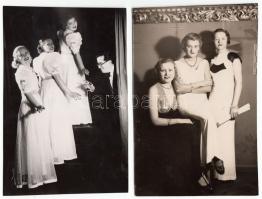 cca 1930-1940 Foto Wilenski (Santa Fé): Békeffy vocal quartett, magyar előadóművészek Mexikóban, 2 db fotó, 17x11 cm