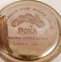 Doxa másodpercmutatós nagy zsebóra, sérült, nem jár, d:7 cm