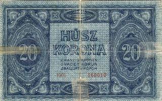 1919. 20K I.kiadás (július) T:III/IV