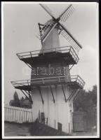 cca 1930-1940 Szélmalom, ismeretlen helyszínen, 18x12 cm