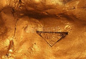 Jelzett Beethoven restaurált festett gipsz fej,  23×21 cm