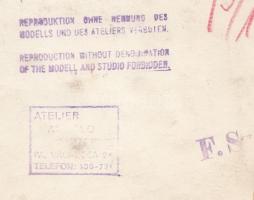 cca 1938 Angelo (1894-1974): Lantos Ica és Libertiny Éva színésznők, pecséttel jelzett vintage fotó,...