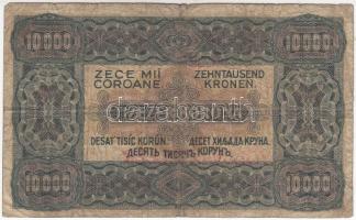 1923. 10.000K T.W nyomdahely jelöléssel "80 FILLÉR / NYOLCVAN FILLÉR" felülbélyegzéssel T:...