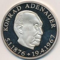 NSZK 1967. "Konrad Adenauer" Ag emlékérem eredeti díszdobozban (34.68g/0.999) T:PP
GFR 196...