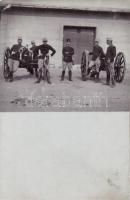 WWI K.u.k. soldiers, cannon, photo (EK)