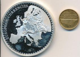 Hollandia DN. "Európai valuták - Amsterdam" ezüstözött emlékérem 1972. 50Pf-sel T:PP
Nethe...