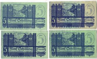 Ausztria 1927. 5Sch (4x) korabeli focsimile T:I,II