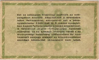 1946. 50.000Adópengő hátlapon felcsúszott nyomattal T:II/III