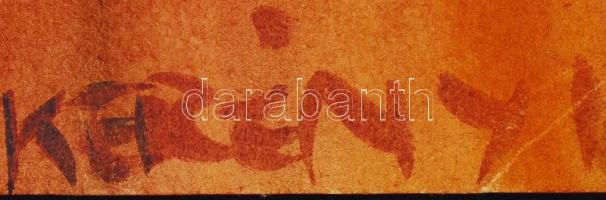 Kerényi jelzéssel: Férfi fej. Akvarell, papír, kis szakadásokkal, 42×30 cm