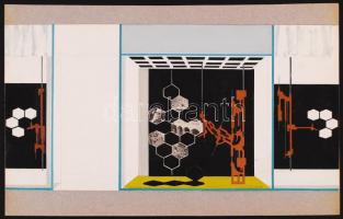 cca 1960 Hormay Tibor grafikus 13 db reklámgrafikai terve az Óra éc Ékszer Vállalatnak