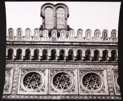 cca 1970-1980 Budapest, zsinagóga, 27x24 cm