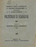 1906 A Budai Tornaegylet Jubileumi vándordíjáért rendezendő versenytornázás szabályai